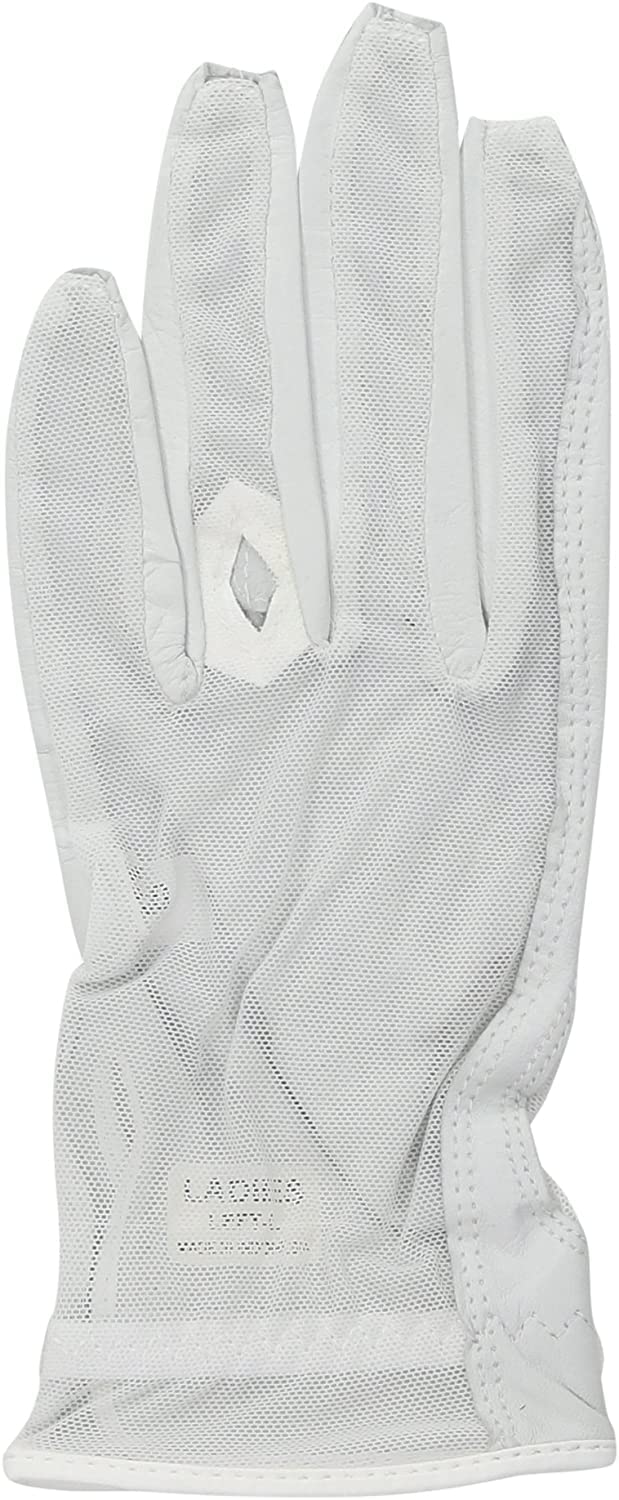 Lady Classic Solar Nail and Ring Glove, White, Large, Left Hand