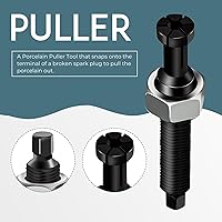 Vista 5 de Extractor de bujías, kit de herramientas de extracción de bujías rotas compatible con Ford Triton 5.4L 3 válvulas (3 herramientas)