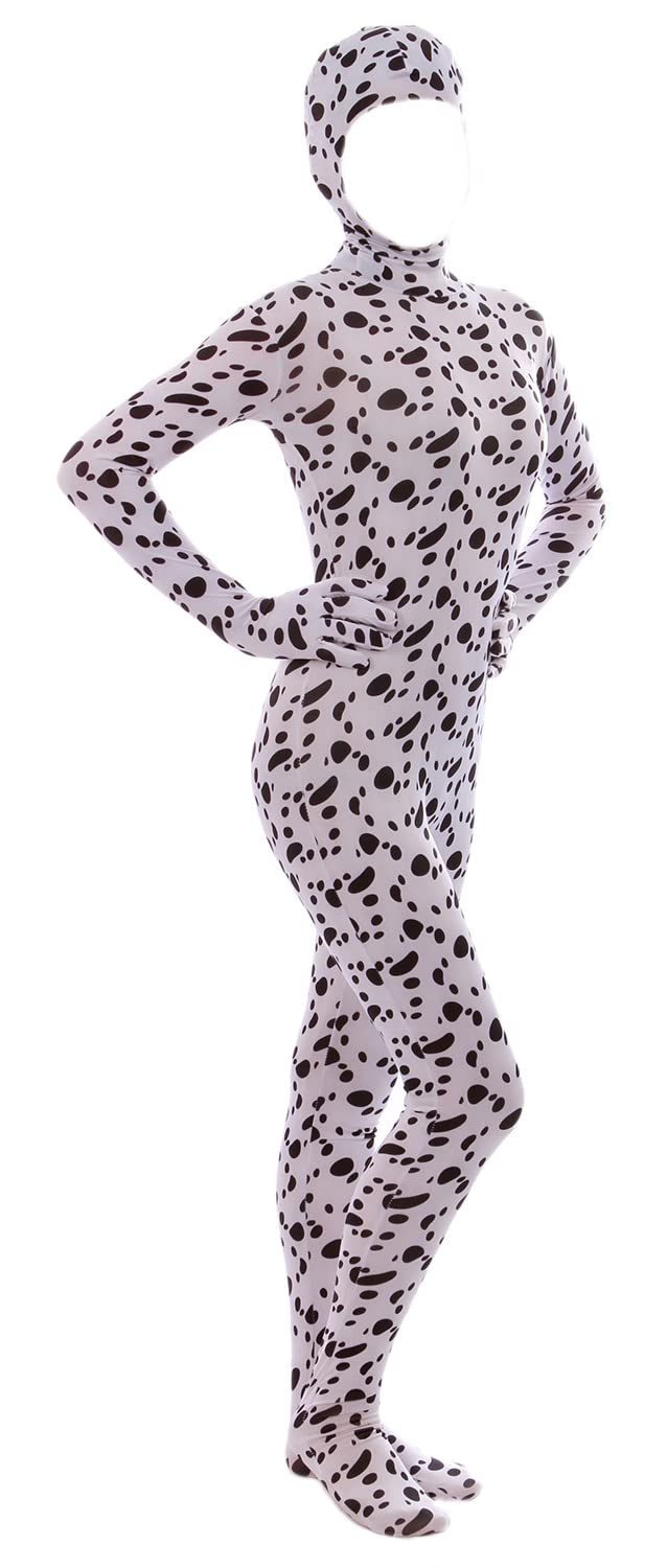 Aniler Men's and Women's Spandex Open Face Full Body Zentai Costume Bodysuit