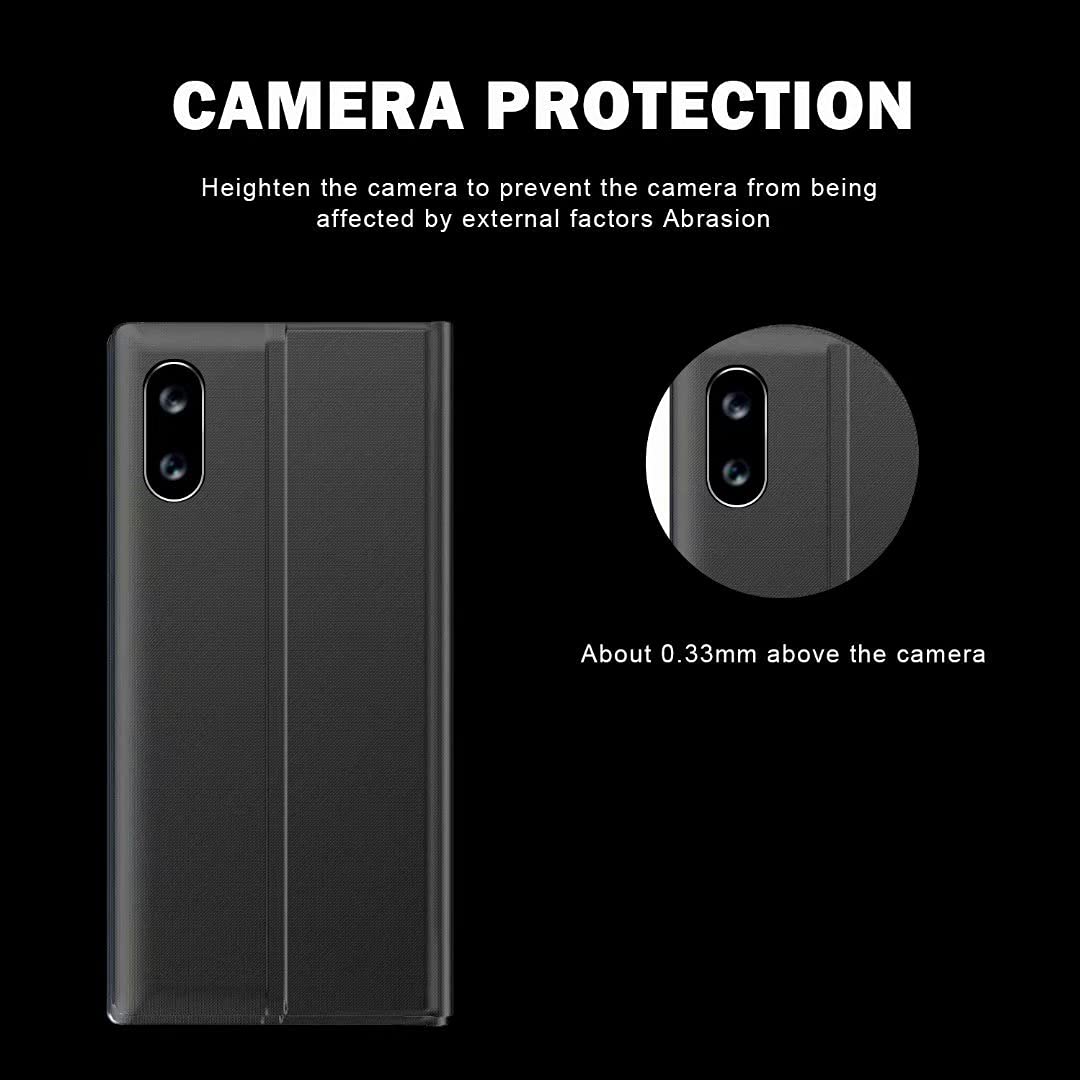 For Huawei P Smart 2021/Y6S/Y6 Y7 2019 Clear View Mirror Flip Stand Case Cover e