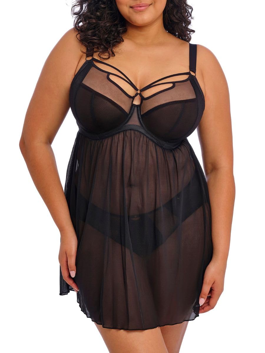 Elomi Women's Plus Size Sachi Underwire Babydoll Chemise