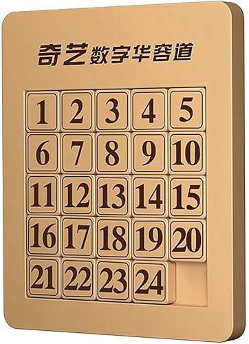 Miniatura 7 de LiangCuber QY Toys - Rompecabezas magnético Klotski de 5 x 5 pulgadas, rompecabezas de números deslizantes de ABS, juguete Tangram de inteligencia