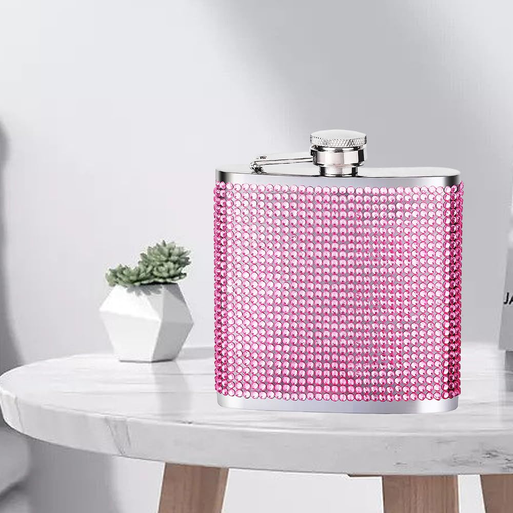 Mini flasque colorée avec entonnoir, flasque portable en acier inoxydable pour la