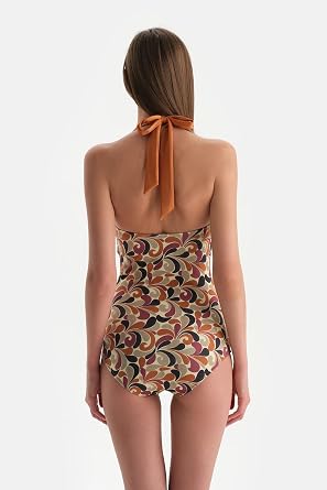Dagi Kadın Straplez Kaplı Bikini Mayo Örme Kahverengi