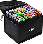 120 Colors Alcohol Markers Art Drawing Markers Set for Adults Dual Tip Permanent Sketch Markers, with Organizing Case