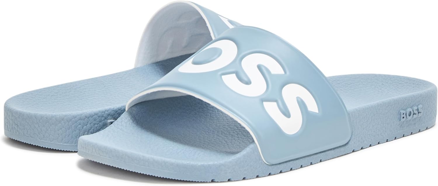 BOSS womens Big Logo Slide Sandals - Image 3