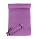 Cult Yoga Mat EVA 5mm with Carry Strap – Non-Slip, Lightweight & Cushioned Exercise Mat – Sweat-Resistant, Durable & Eco-Friendly for Yoga, Pilates, Stretching, Meditation & Home Gym – Purple gallery image