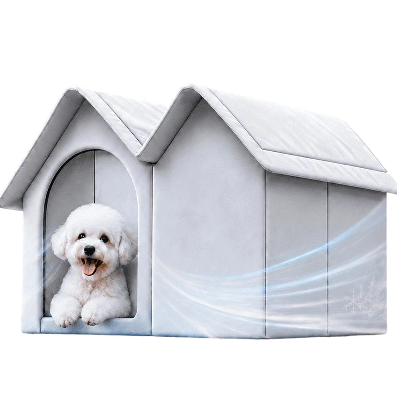 Niche pour Chien AC Enclos Isolé en Tissu Oxford