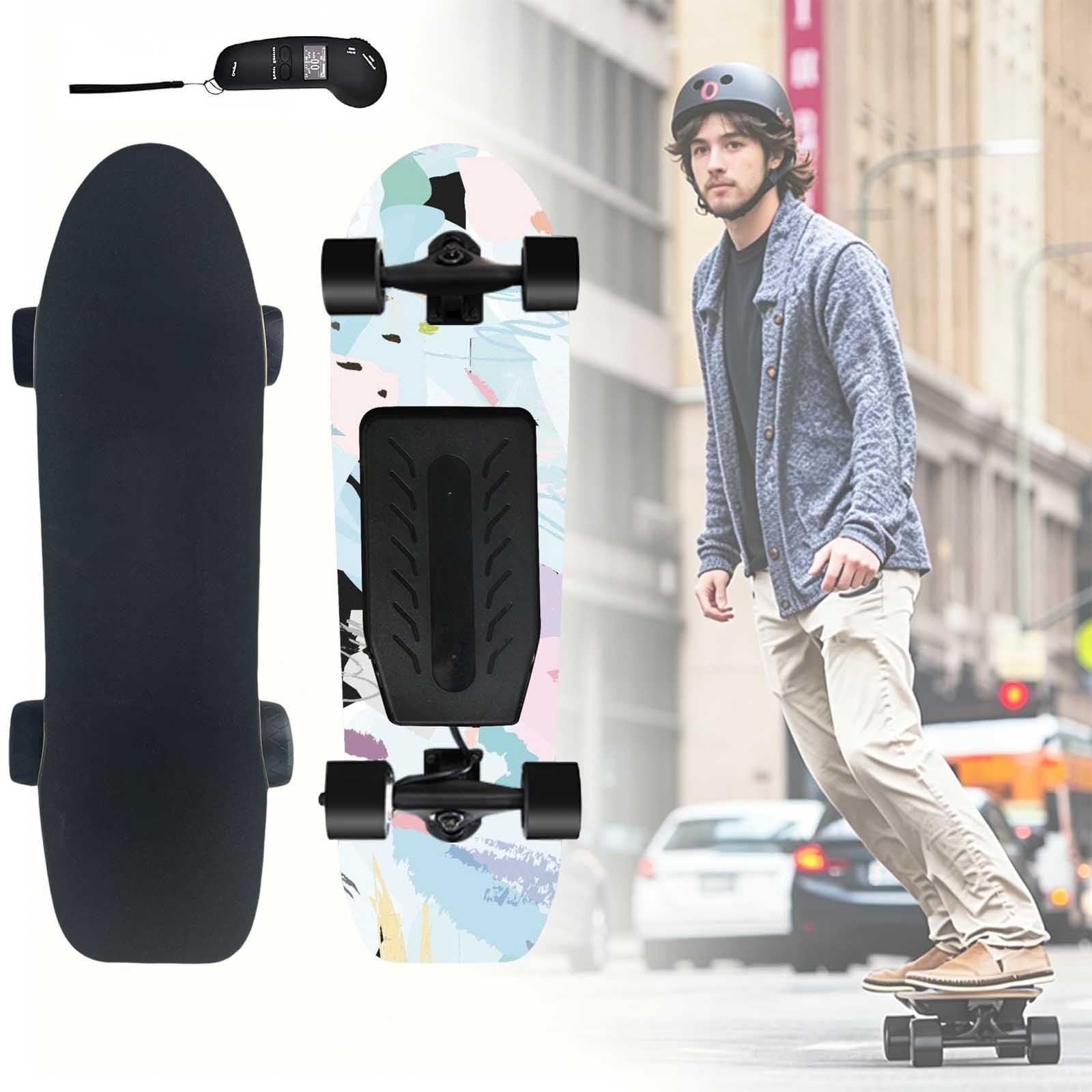 aallwwsso Electric Skateboard With Remote, Single/Dual Motor Electric Longboard Skateboard, 24/45 Km/H, 26/24 Km Range, Ip54 Waterproof Skateboard Adult For Commuting,Teens And Beginners dualdrive-B