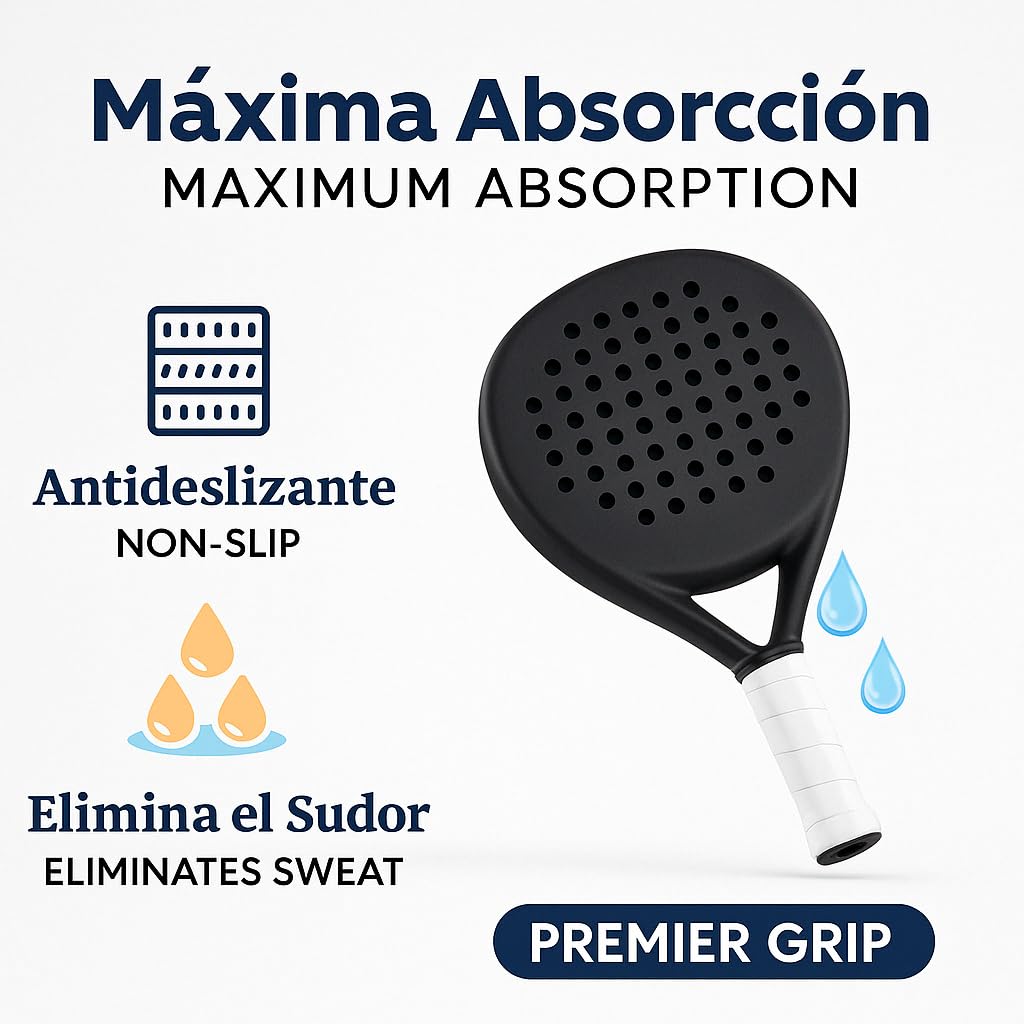 Grip Perforado Padel Overgrip Paquete 6/12 Unidades Antideslizante Absorción Sudor