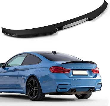 Rear Spoiler Fit for 12-18 BMW F30 & 15-18 BMW F80 M3, M4 Style Gloss Black | Compatible with 320i 325i 328i 330i 335i 340i 335i 340i Tail Trunk Lip Wing Sporty Appearance