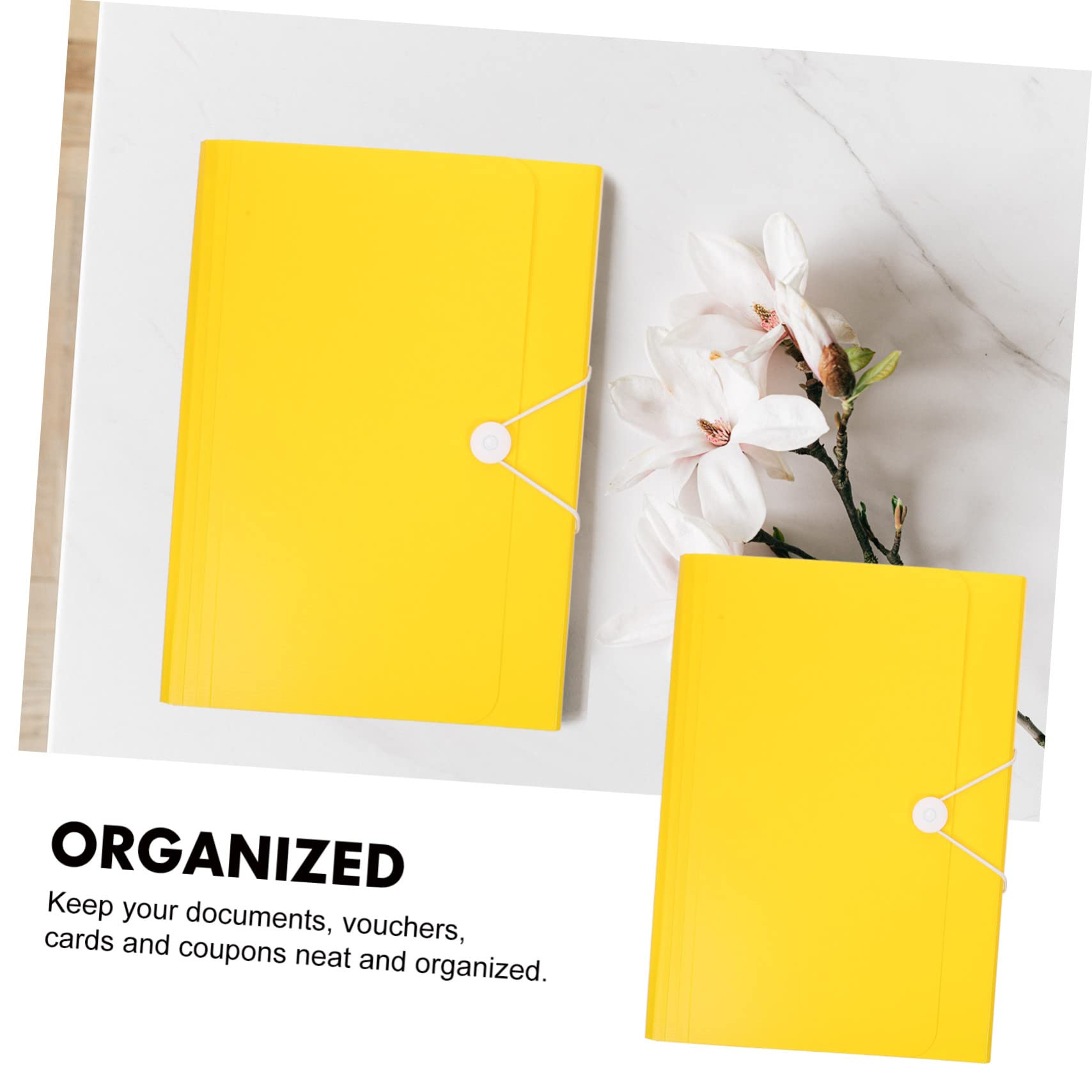 NUOBESTY 2pezzi Cartellina Espandibile Portatile Con Scomparti Organizer Per Documenti Per Ufficio e Scuola Resistente e Pratico