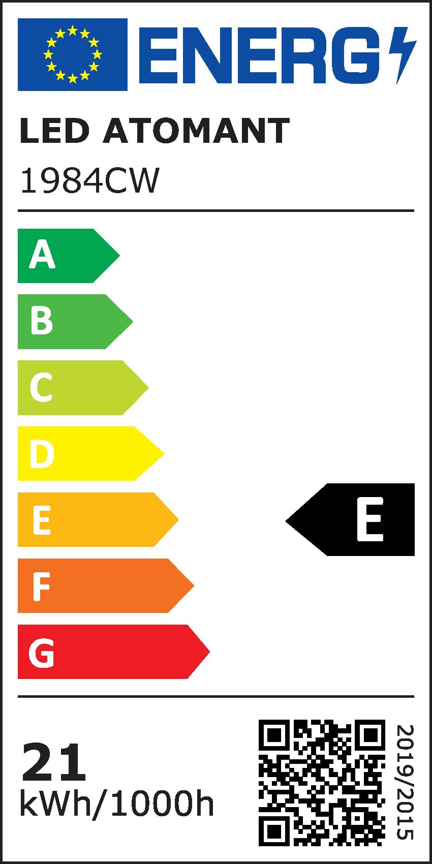 LED ATOMANT Tubo LED 2G11 PLL 41cm 21W, Colore Bianco Freddo (6500K), 2100 Lumen, Standard 41cm