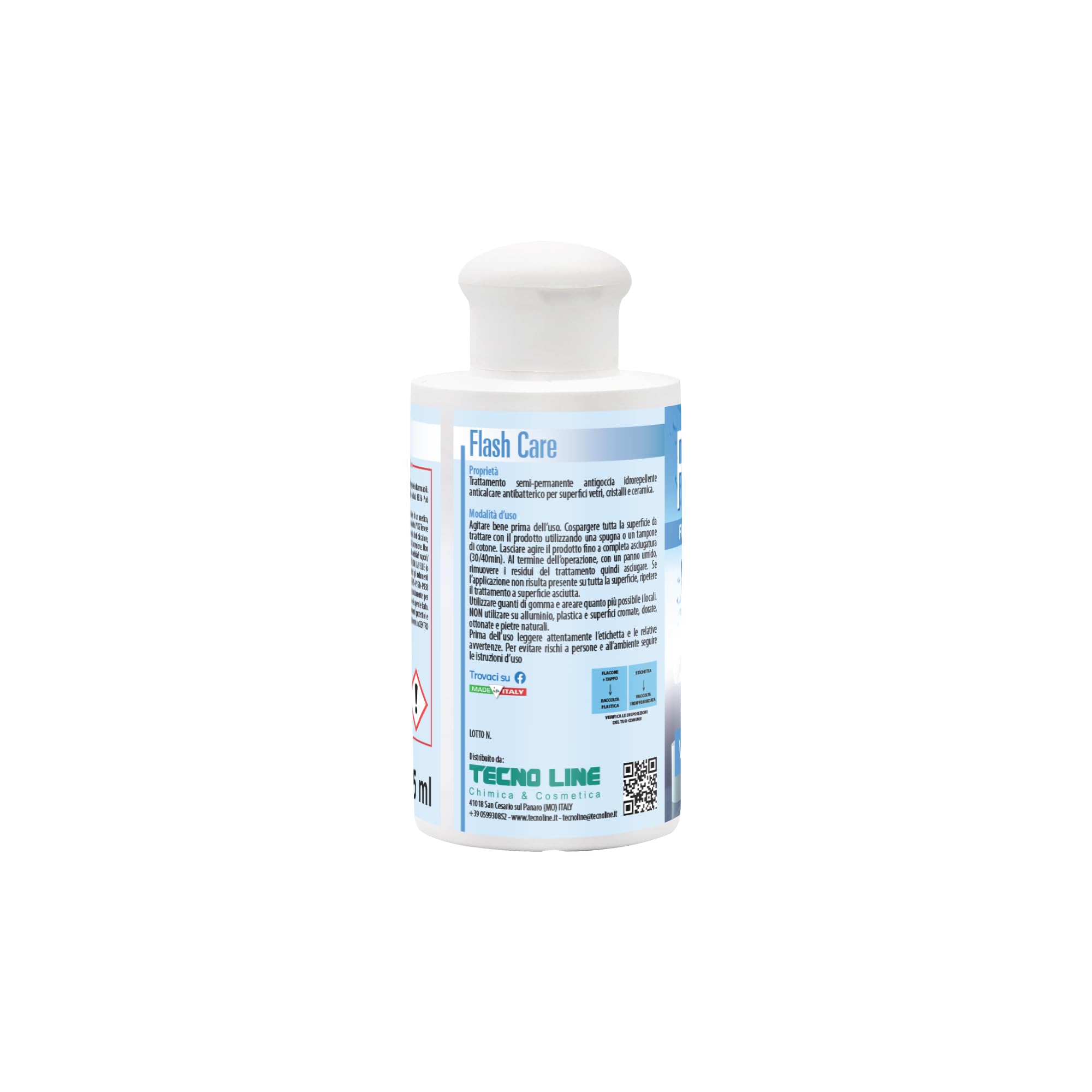 Metacril Kit Flash Antigotas - Tratamiento Hidrorrepelente Antical de Larga Duración para Cristal y Vidrio - Flash Clean 125 ml + Flash Care 125 ml