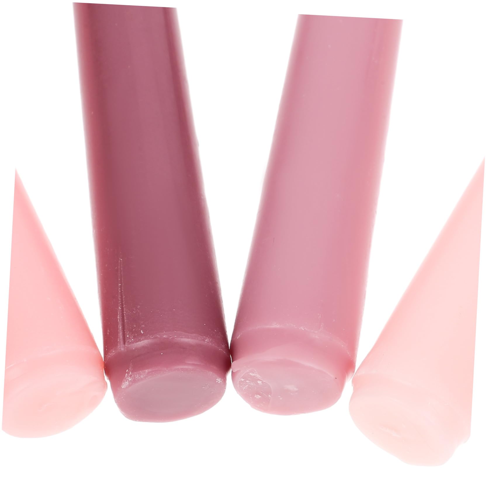 VANZACK 4 Candele Profumate a Palo lungo Sfumate Rosa Candela Decorativa in Paraffina senza Fumo per Matrimonio Cena Romantica e Festa Durata Prolungata e Atmosfera Romantica