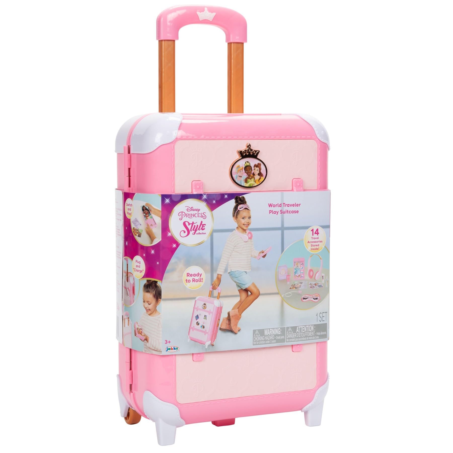 Sponsored Ad – Disney Princess Travel Suitcase Play Set for Girls with Luggage Tag Style Collection, 14 Pretend Play Accessories Pieces Including Travel Passport! for Ages 3+
