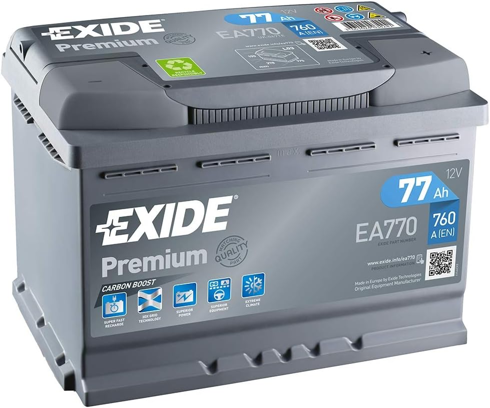 EA770 Exide Premium carbon starter battery 12 V, 77Ah