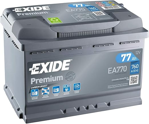 Exide Premium Superior EA770 - Batteria per avviamento, 12 V, 77 Ah