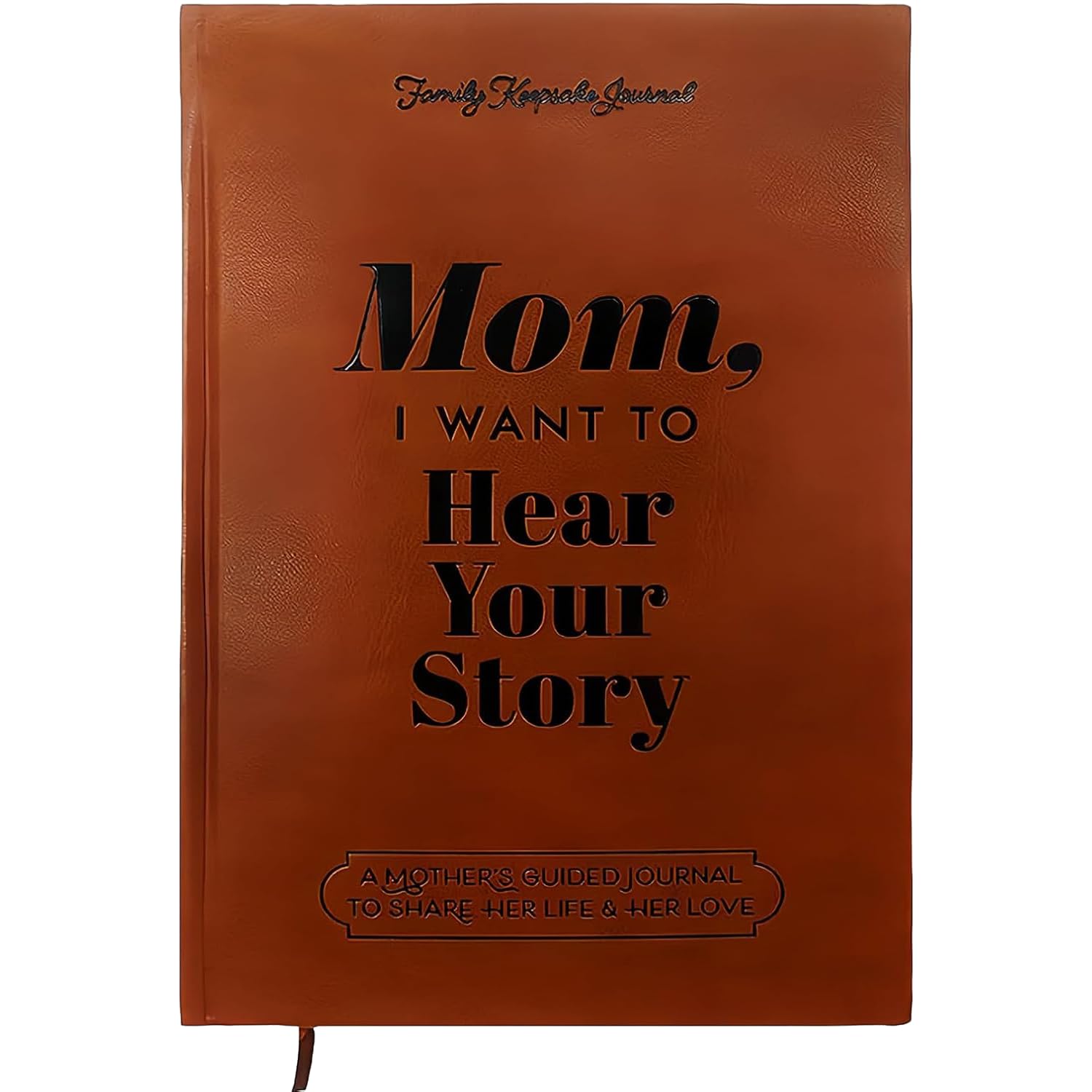 Nhemeylp Mom, I Want To Hear Your Story: A Mother's Guided Journal to Share Her Life & Her Love, Mum Journal Book, Leather Hardcover Mum Notebook, Special Journal for Mothers Day Gifts for Mum