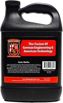 Wolfgang Auto Bathe | Premium Car Wash Shampoo | Deep Cleans & Enhances Paint Protection | Gentle Formula for Automotive Finishes | WG-1002 | 128oz