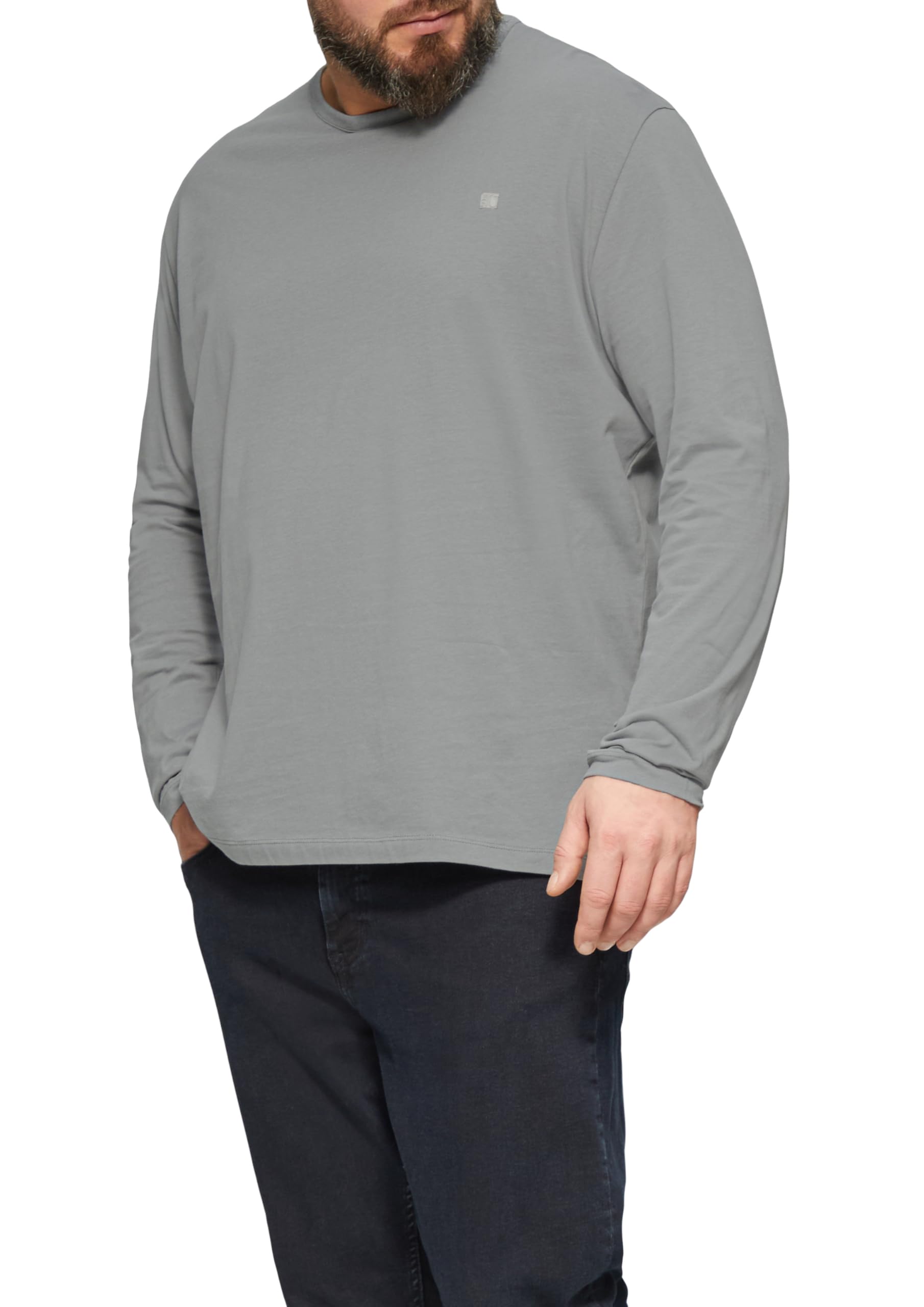 s.Oliver Langarmshirt mit Logo-Detail