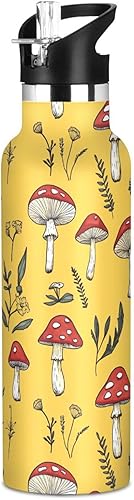 Miniatura 16 de Lightning Rose Gold Leak Proof & BPA Free Sports Insulated Water Bottle With Straws Leak-proof Hot & Cold Double Walled for Sport Gym Outdoor Travel