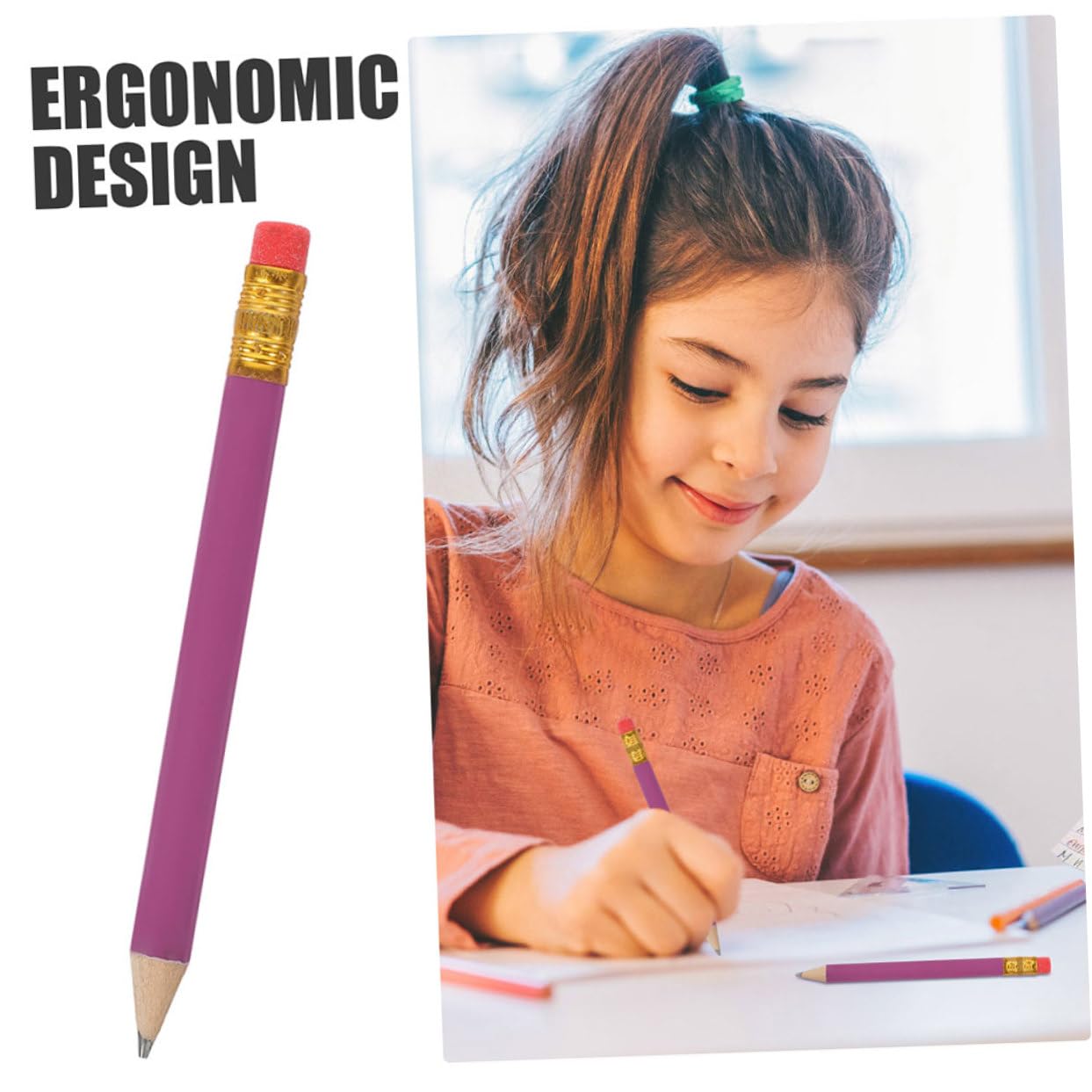 Matite Piccole Hb Set 144 Pezzi, Matite Portatili Ergonomiche in Legno per Scrittura, Disegno e Schizzi Artistici, per Studenti, Insegnanti e Artisti in Ambito Scolastico