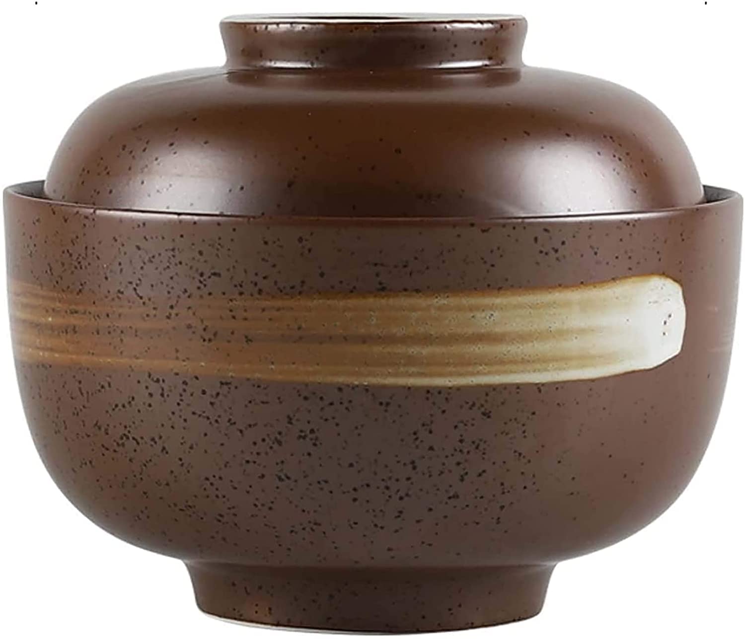 WOTZOV Bowl Home Kitchen Cutlery Fruit Salad Bowl Salad Bowls, Ceramic Ramen Bowl With Lid, Household Rice Bowl Large Soup Bowl Instant Noodle Bowl, Underglaze Japanese Ramen Bowl Ra