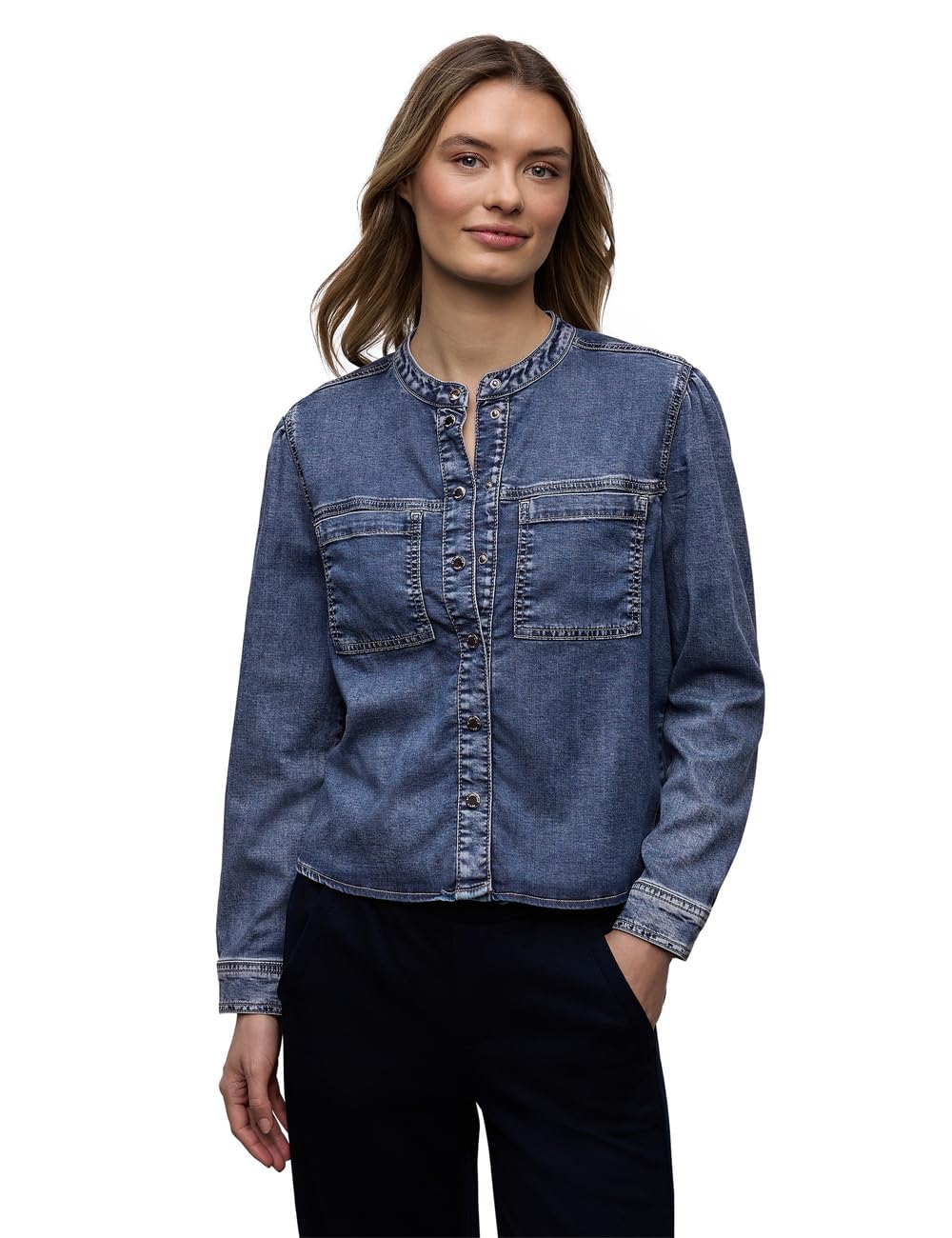 Street One Damen Damen Bluse mit Brusttaschen Bluse mit Brusttaschen (1er Pack)