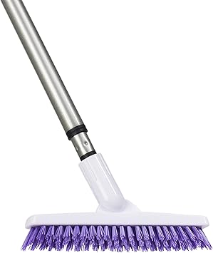 Fuller Brush Tile Grout E-Z Scrubber Complete 9" VTrim Tile & Grout Brush Deep Grime Cleaning Without Scratching Perfect for Cleaning Hard to Reach Areas