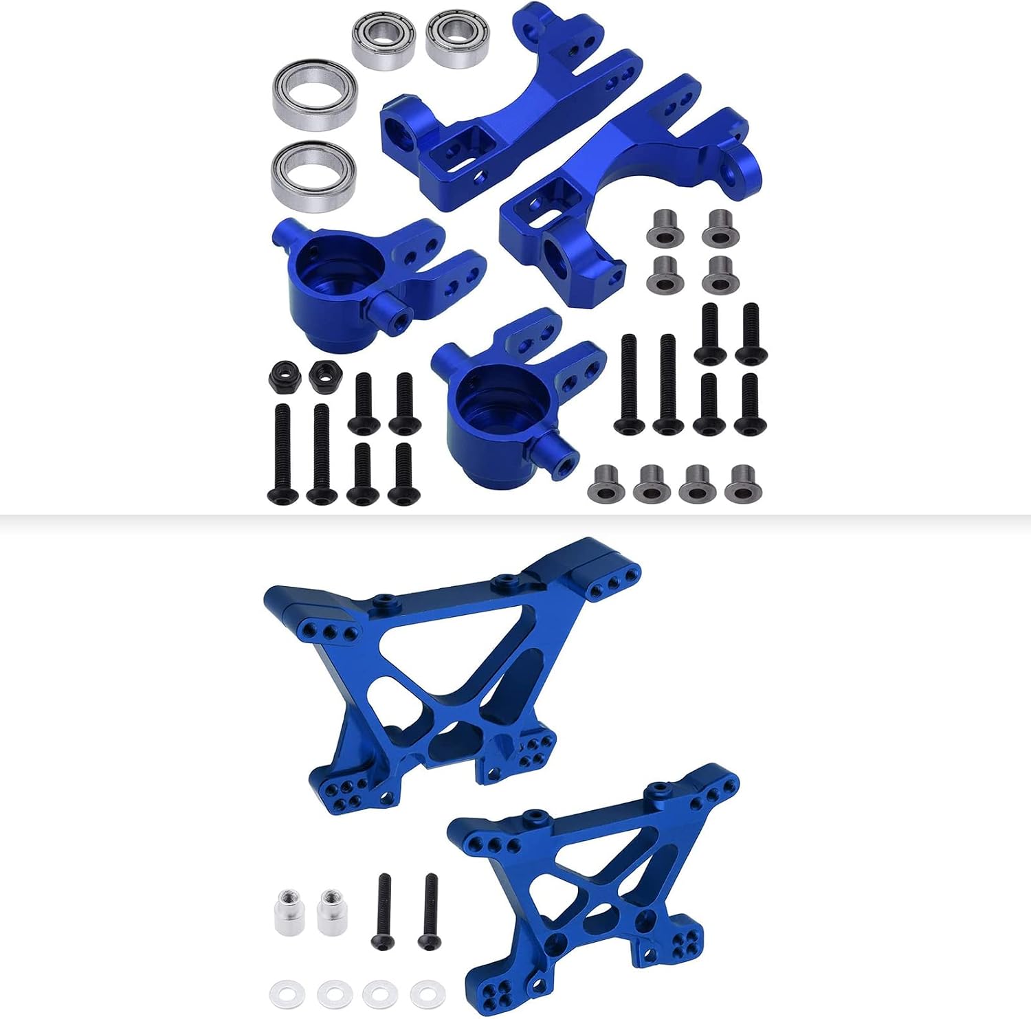 Amazon.com: HobbyPark Torre de choque delantero y trasero de aluminio
