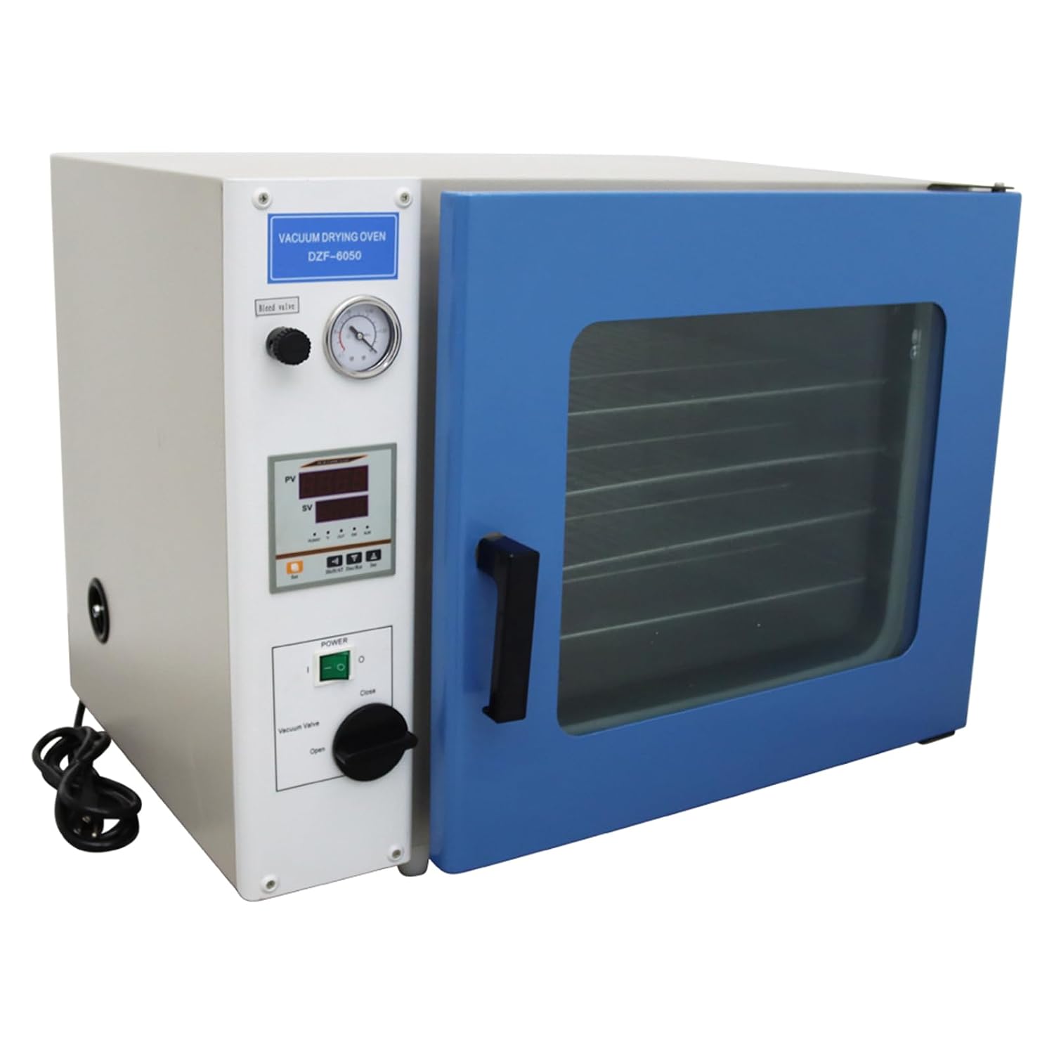 INTSUPERMAI 1.9Cu Ft Vacuum Drying Oven Lab Industrial Digital Vacuum Drying Oven Temperature Control Lab Drying Oven Heat Treat Oven 110V
