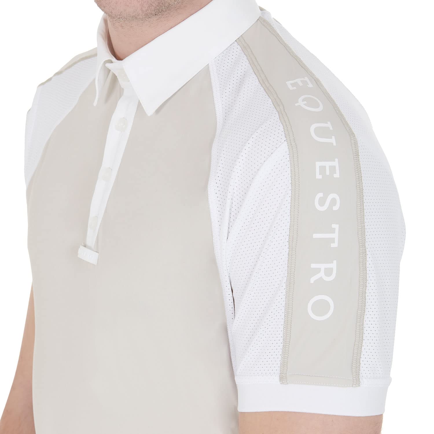 Polo Uomo da Concorso Manica Corta XL, Beige