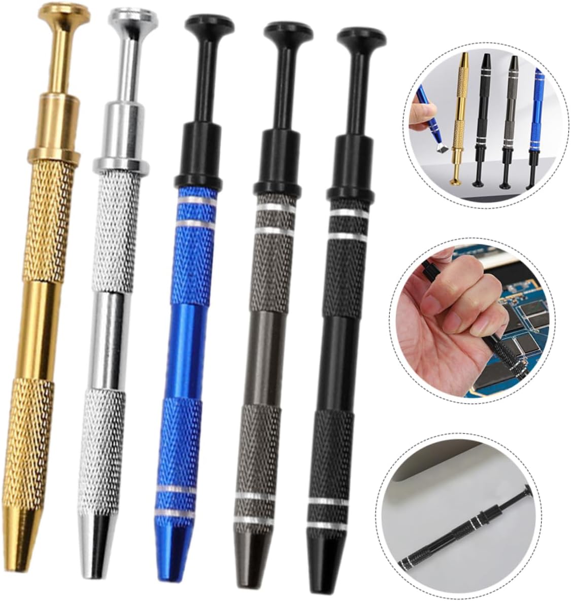 5pcs Flexible Claw Grabber Tool Small Screw Picker Comfort Grip for Electronics Assembly