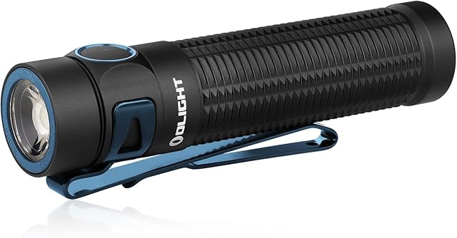 OLIGHT Baton 3 Pro 1500 Lumens EDC Rechargeable LED Torch,High Lumens Pocket Flashlight for Outdoors,Indoors and Emergency,Black(Neutral White Light: 4000~5000K)