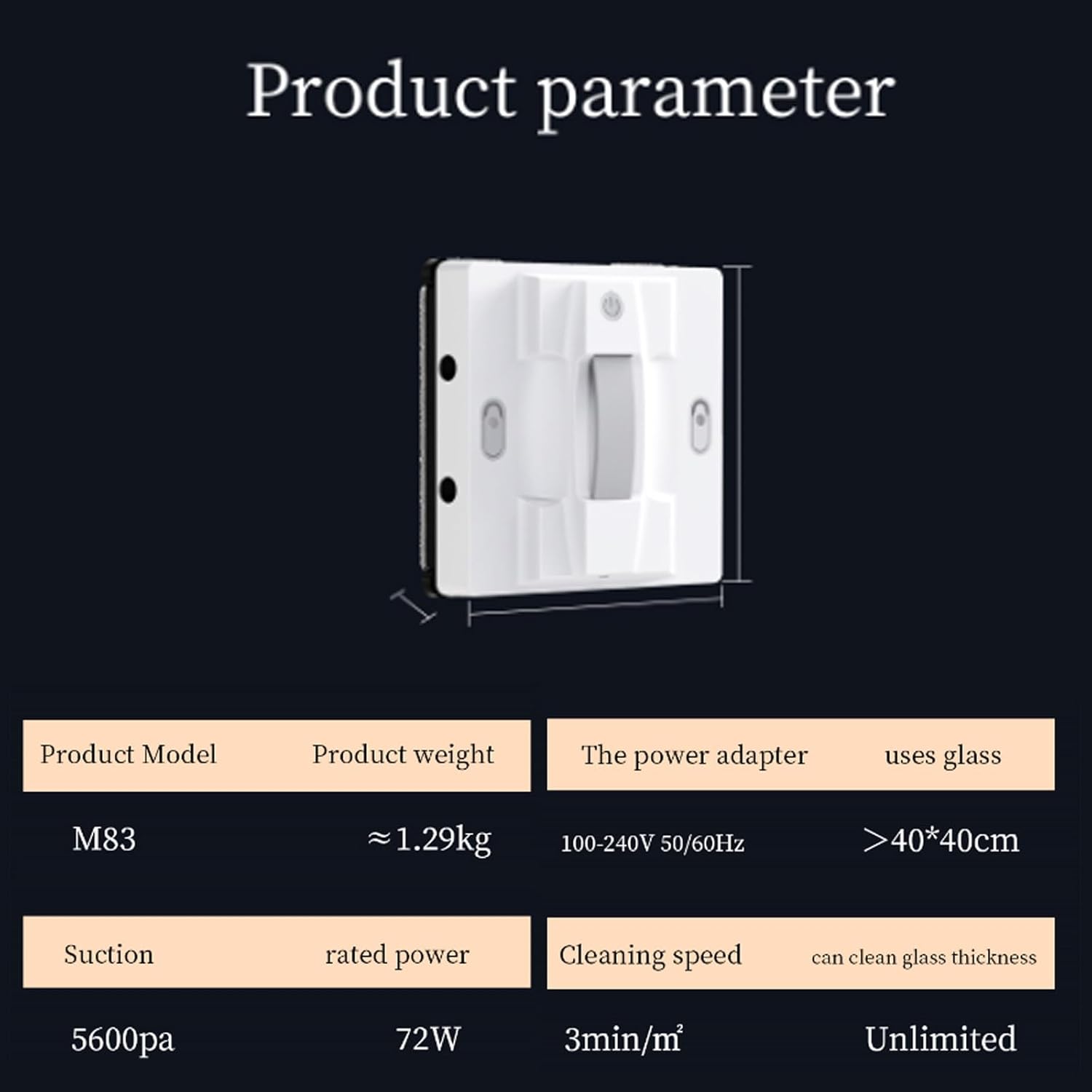 Window Cleaning Robot with upgraded tank track and self-tuning chassis