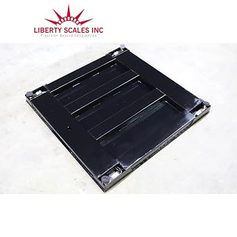 Liberty Scales Heavy Duty Industrial 48 x 48 Floor Scale Accurate Digital Pallet Scales for Warehouse or Shipping Weighing (2500 lbs x 0.5 lb)
