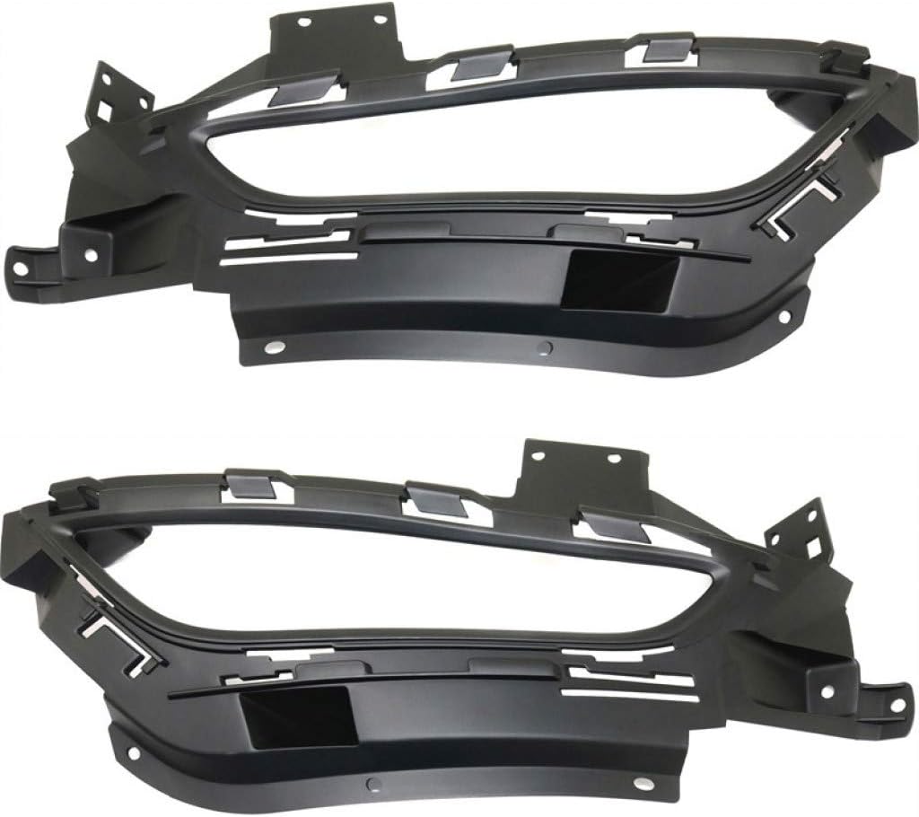 KarParts360 For Chrysler 200 Fog Light Cover 2015 2016 2017 Driver and Passenger Side Pair/Set | LED Headlights | Textured Black | DOT/SAE Compliance | CH1038159, CH1039159 | 68228879AC, 68228878AC