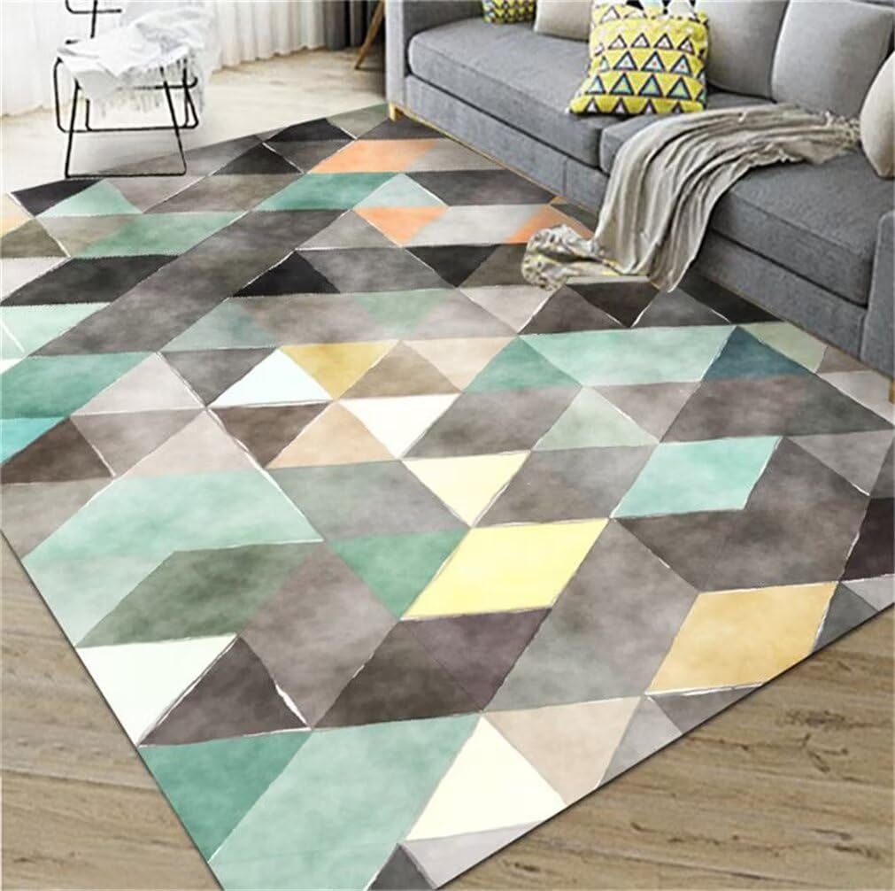 Tapis lavable en machine résistant aux taches pour grand salon familial 300x400CM