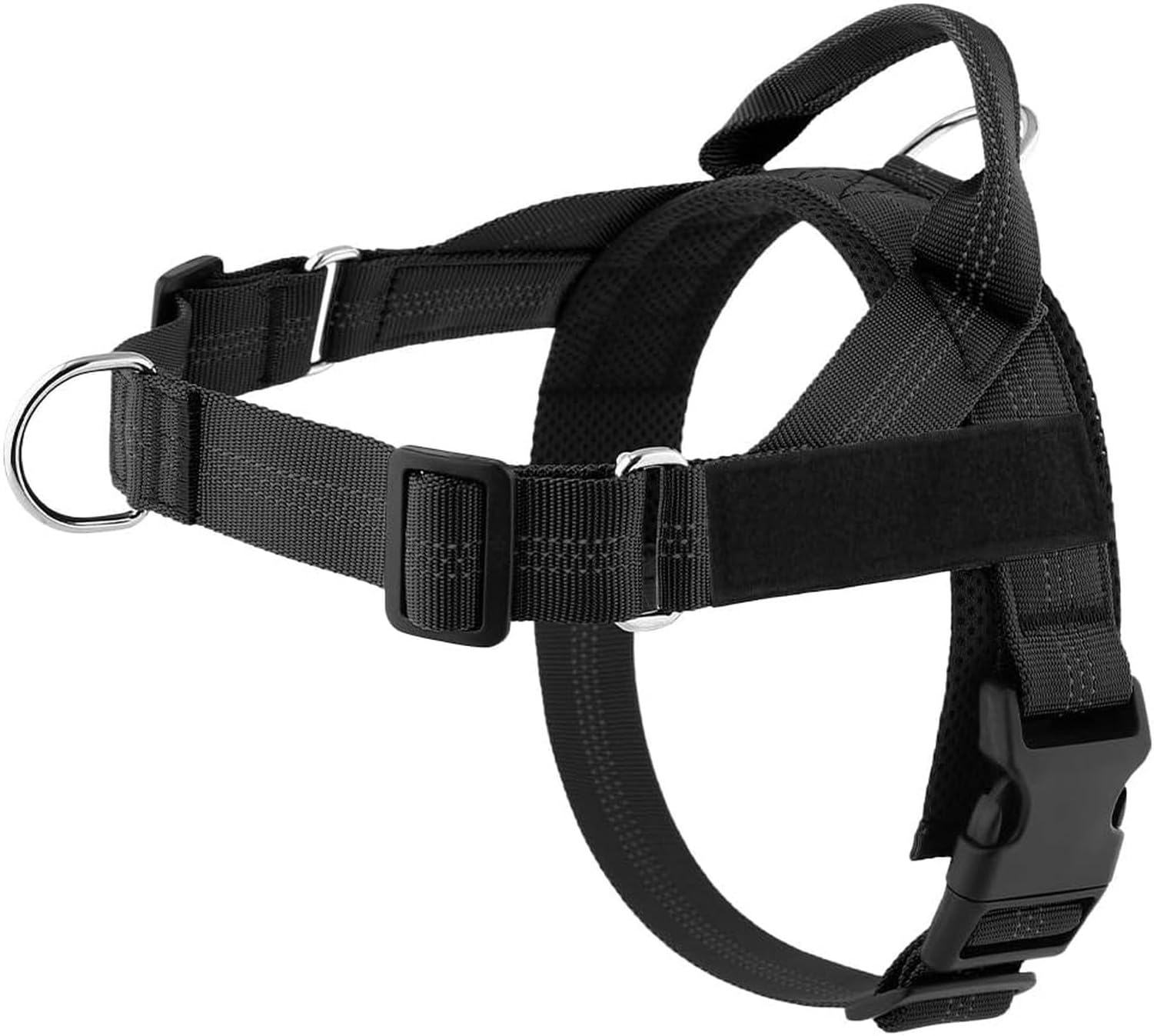 Guinzaglio per Cani Anti Tiro Regolabile Pettorina Gilet Riflettente in Nylon con Maniglia Facile per Controllo Comodo libertà Stretto per Cani Medi Piccoli e G, # B, XL
