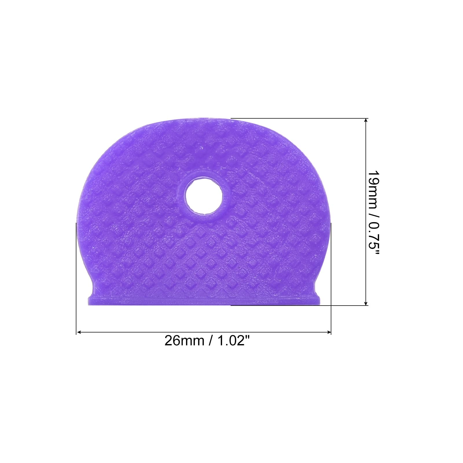 Lot De 25 Capuchons Clés Silicone Noir - Identificateurs Demi-Cercle Pour Clés Maison