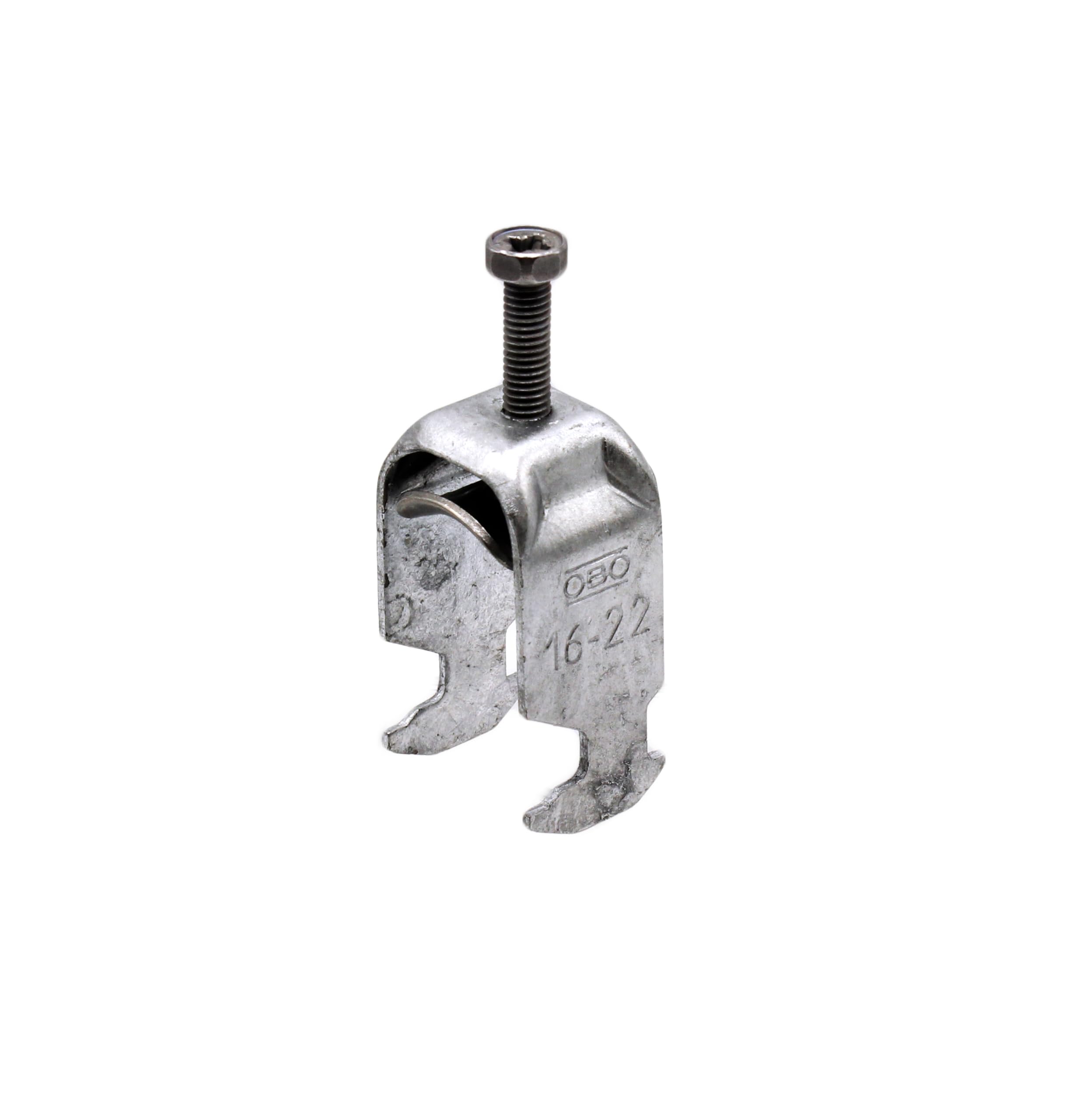 Fixation de câbles électriques 16-22mm pour rail avec collier OBO 1186016