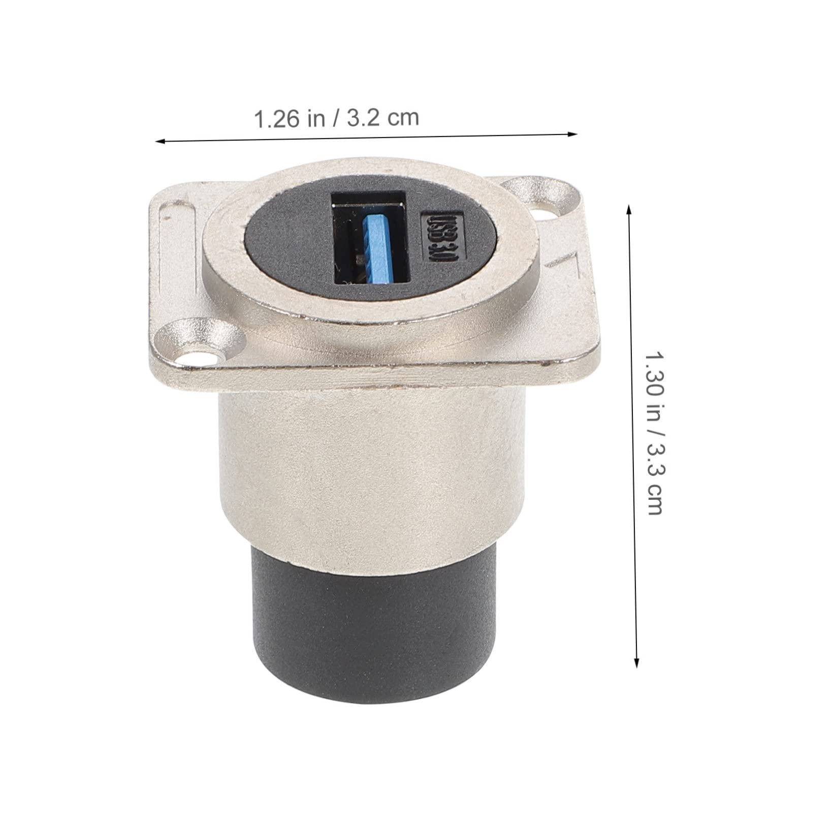 PartyKindom 10stücke USB Panel Mount Coupler Hochgeschwindigkeits-datenübertragung Durchgangsadapter Für Gehäusemontage Mit Schutzdeckel Für Externe USB-anschlüsse