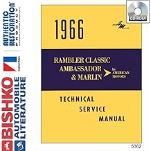 bishko automotive literature 1966 AMC Ambassador Classic Marlin Shop Service Repair Manual CD Engine Wiring