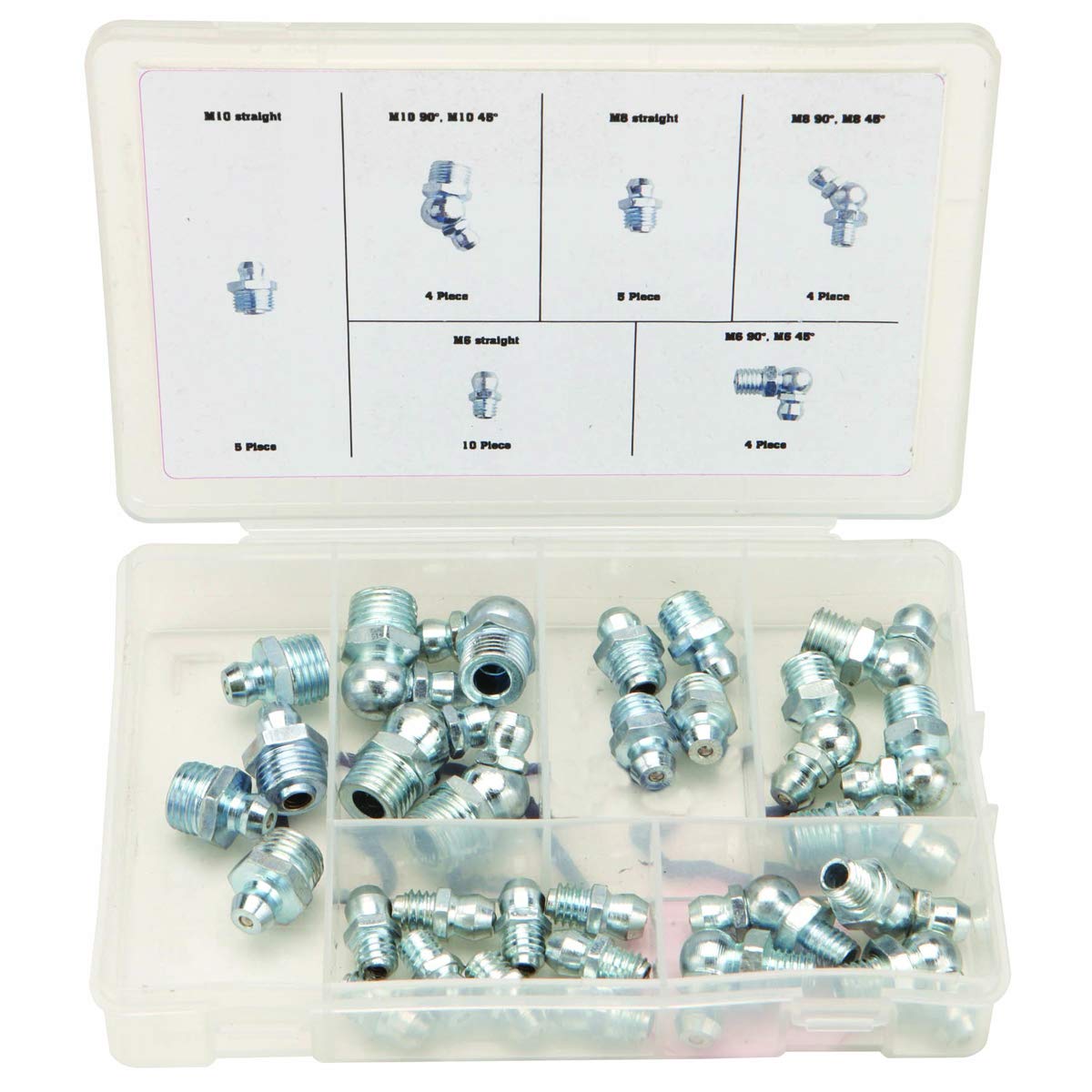 Ozar AGF-7575 Steel Grease Fitting (Silver, Pack of 44) (B07JVQBSFK) Amazon Price History, Amazon Price Tracker