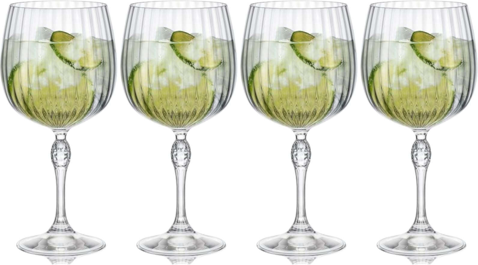 Bormioli Rocco America '20s 25.25 oz. Gin Tonic Glasses, Clear, Set of 4