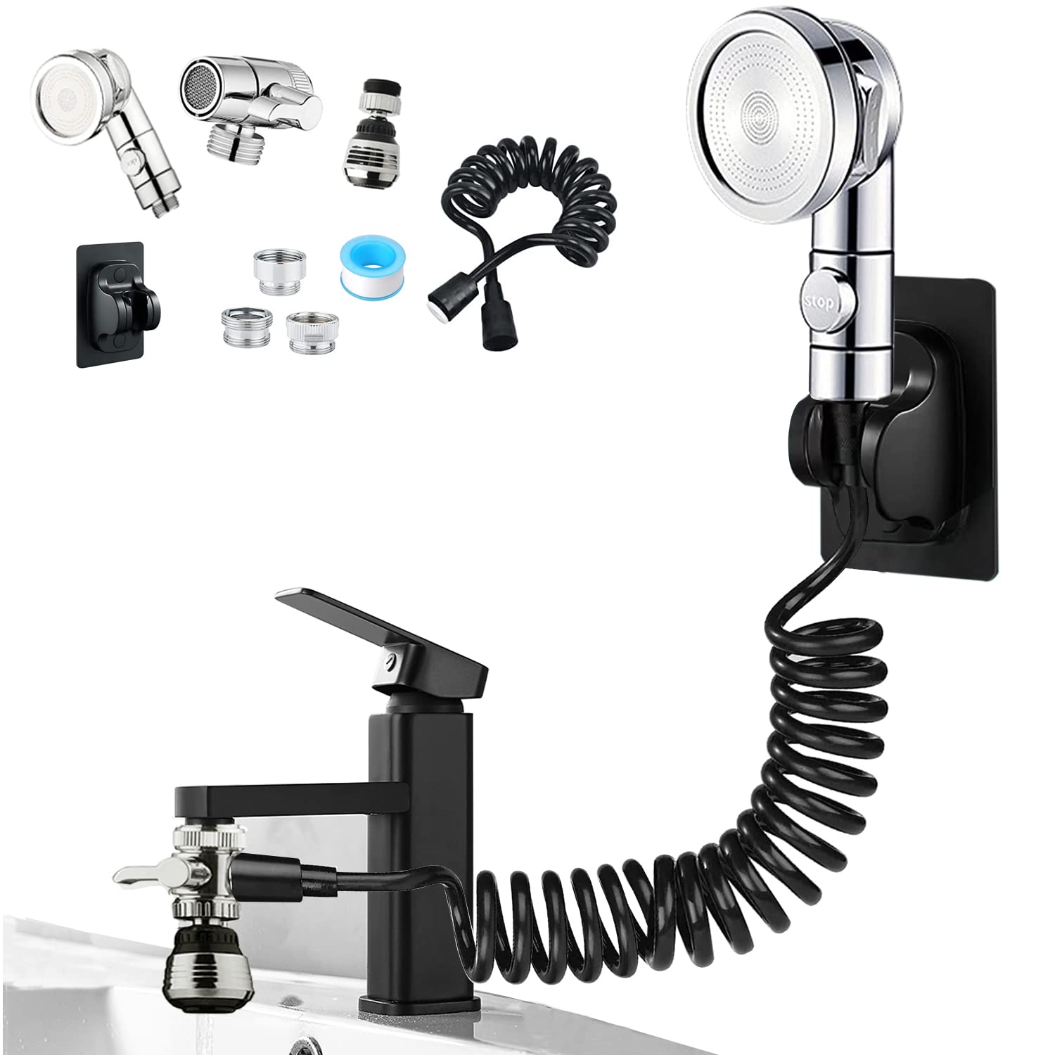 Sink Faucet Bathtub Hose Sprayer Attachment Dog Washing Shower