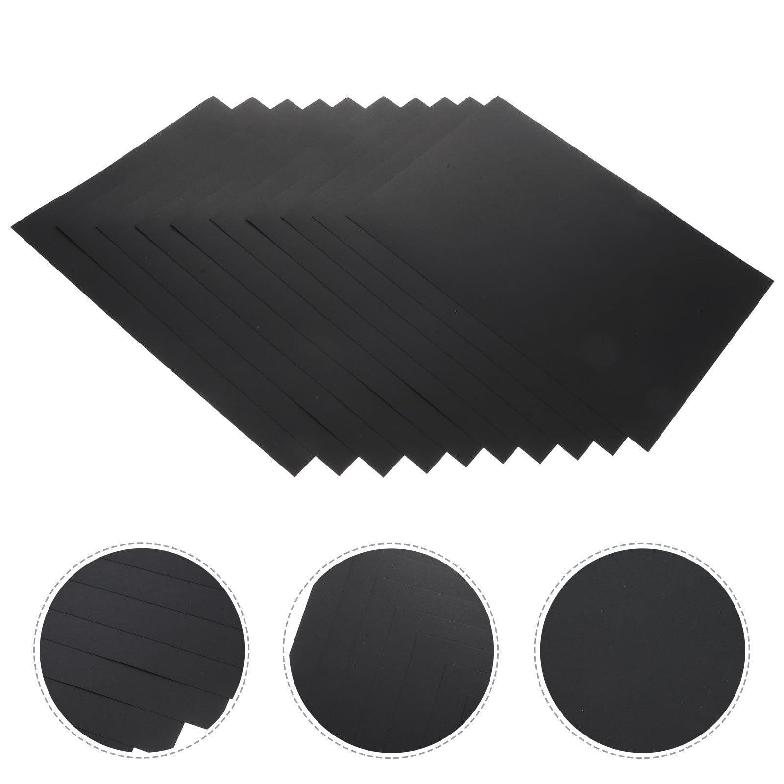 Schwarzes Skizzenpapier zum Zeichnen 100 Blatt Schulanfang Deko