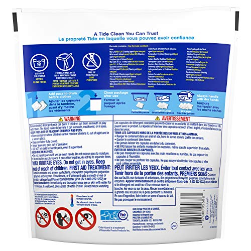 Image of Tide PODS Free & Gentle Laundry Detergent Soap Pacs, 20 Count, Tide PODS Laundry Detergent