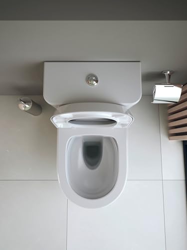 Duravit Qatego Stand-WC, für Kombination, Tiefspüler, Abgang variabel, 390x660x400mm, rimless, 2021090000, Farbe: Weiß – Bild 4